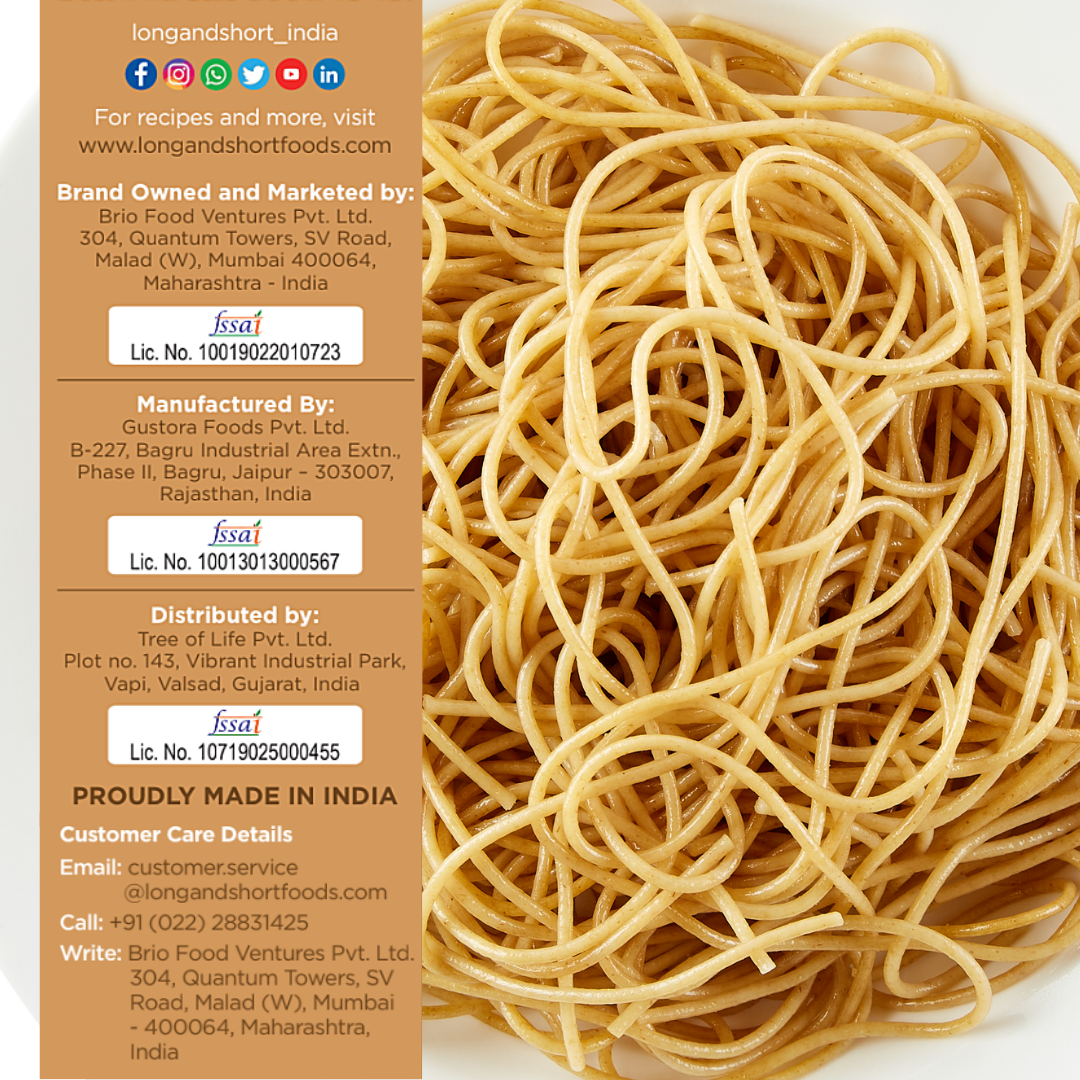 High Fibre 100% Wholegrain Spaghetti Pasta