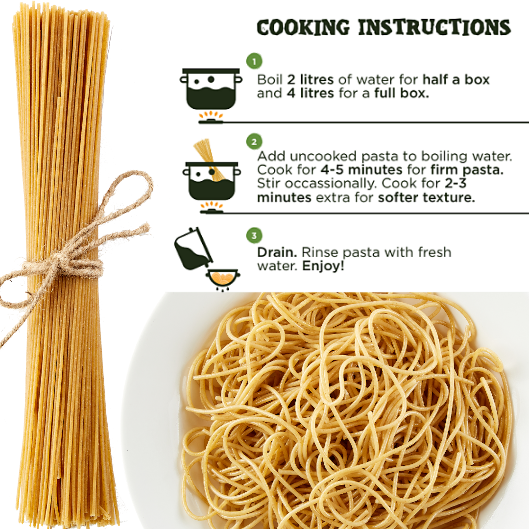 High Fibre 100% Wholegrain Spaghetti Pasta (Pack of 2)