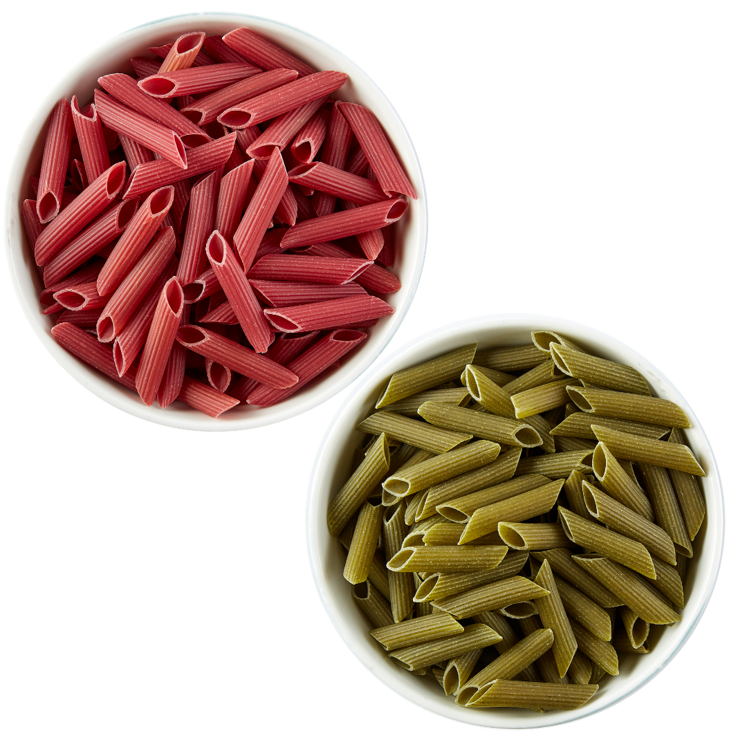 Veggie Penne Combo|Spinach + Beetroot Pasta (Pack of 2)