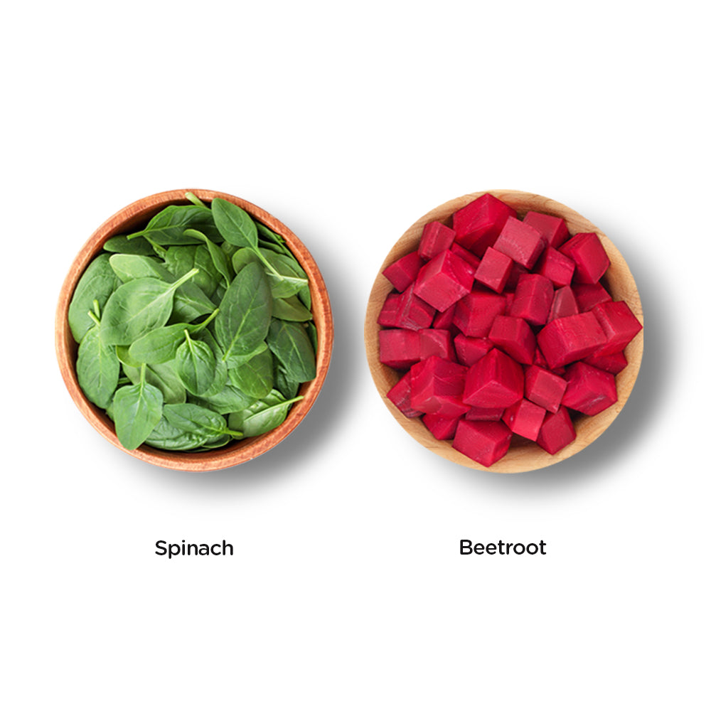 Healthy Family Veggie Combo | Powered with Spinach and Beetroot  (Pack of 6)